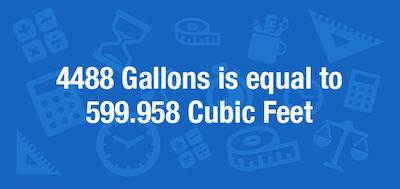convert gallons to cubic feet