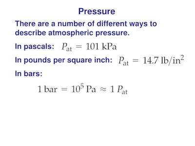 pascals and bars